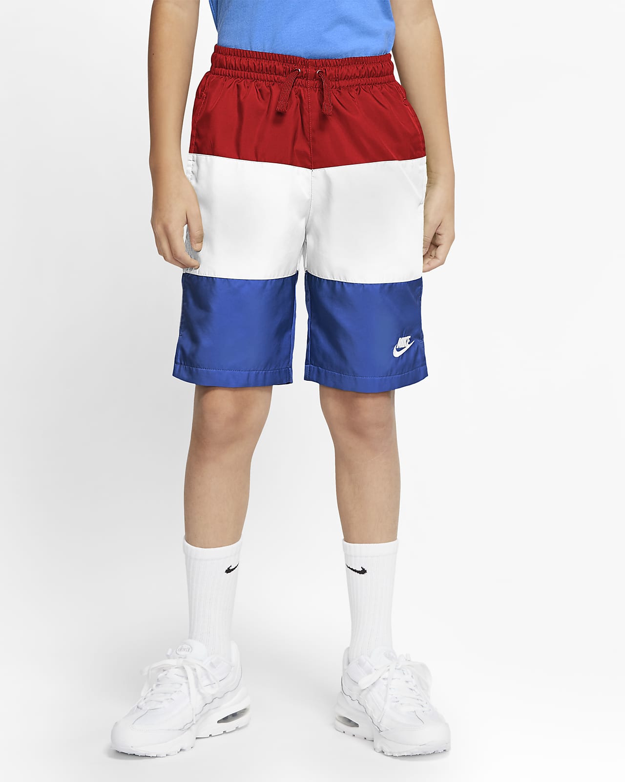 boys white nike shorts