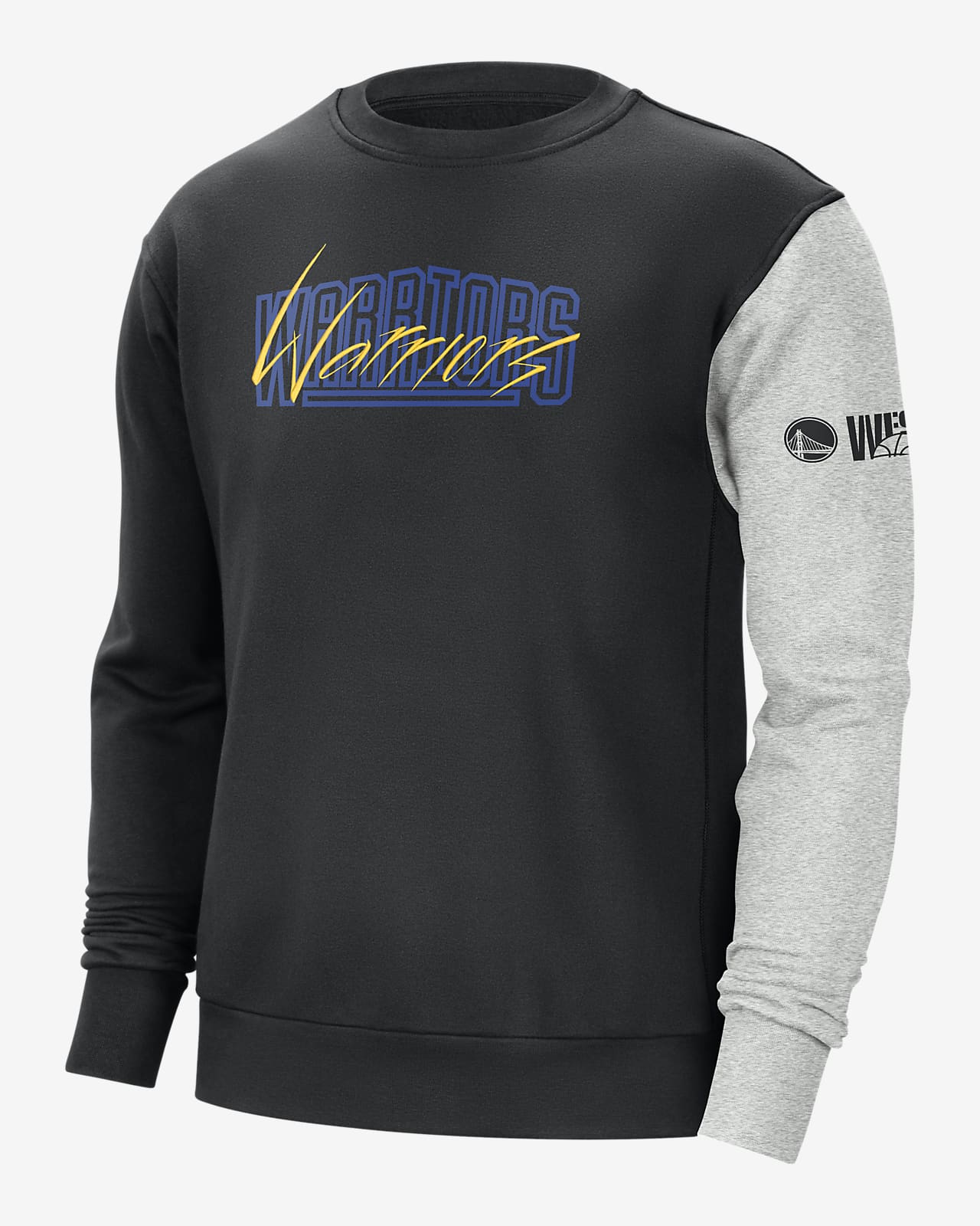 Golden State Warriors Courtside Men's Nike NBA Fleece Sweatshirt. Nike UK