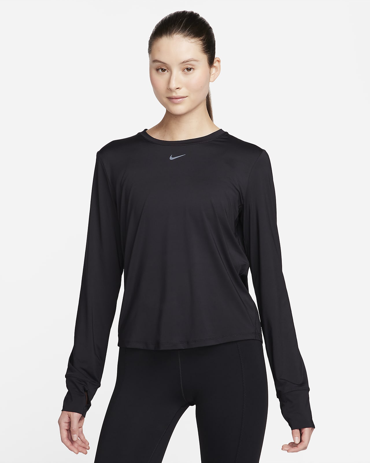 Långärmad tröja Nike One Classic Dri-FIT för kvinnor