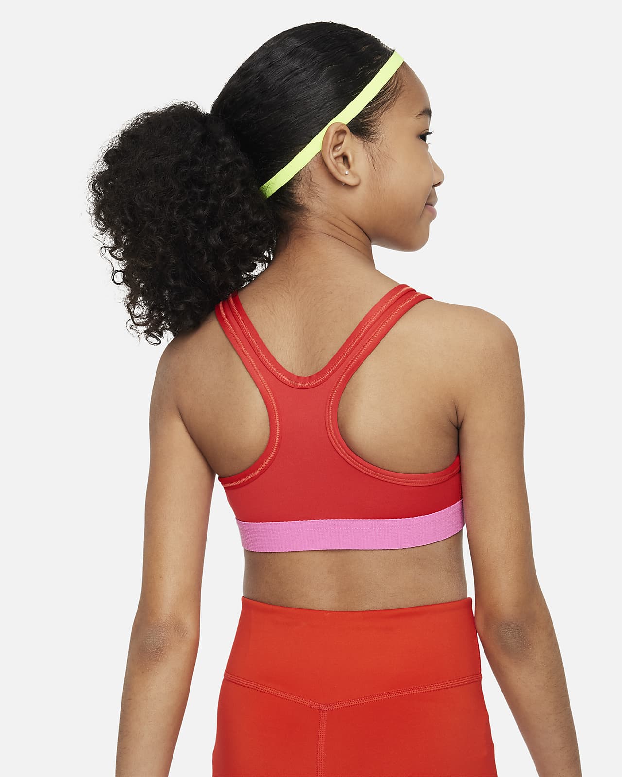 KID GIRL SPACE DYED SPORTS BRA,PINK