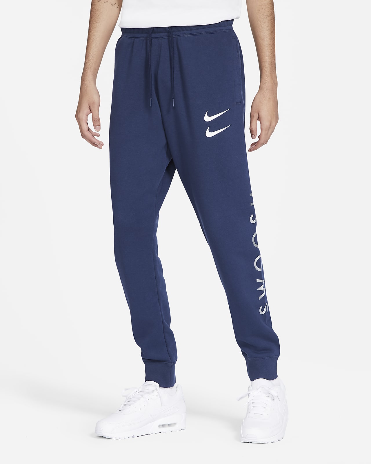 survetement nike swoosh bleu