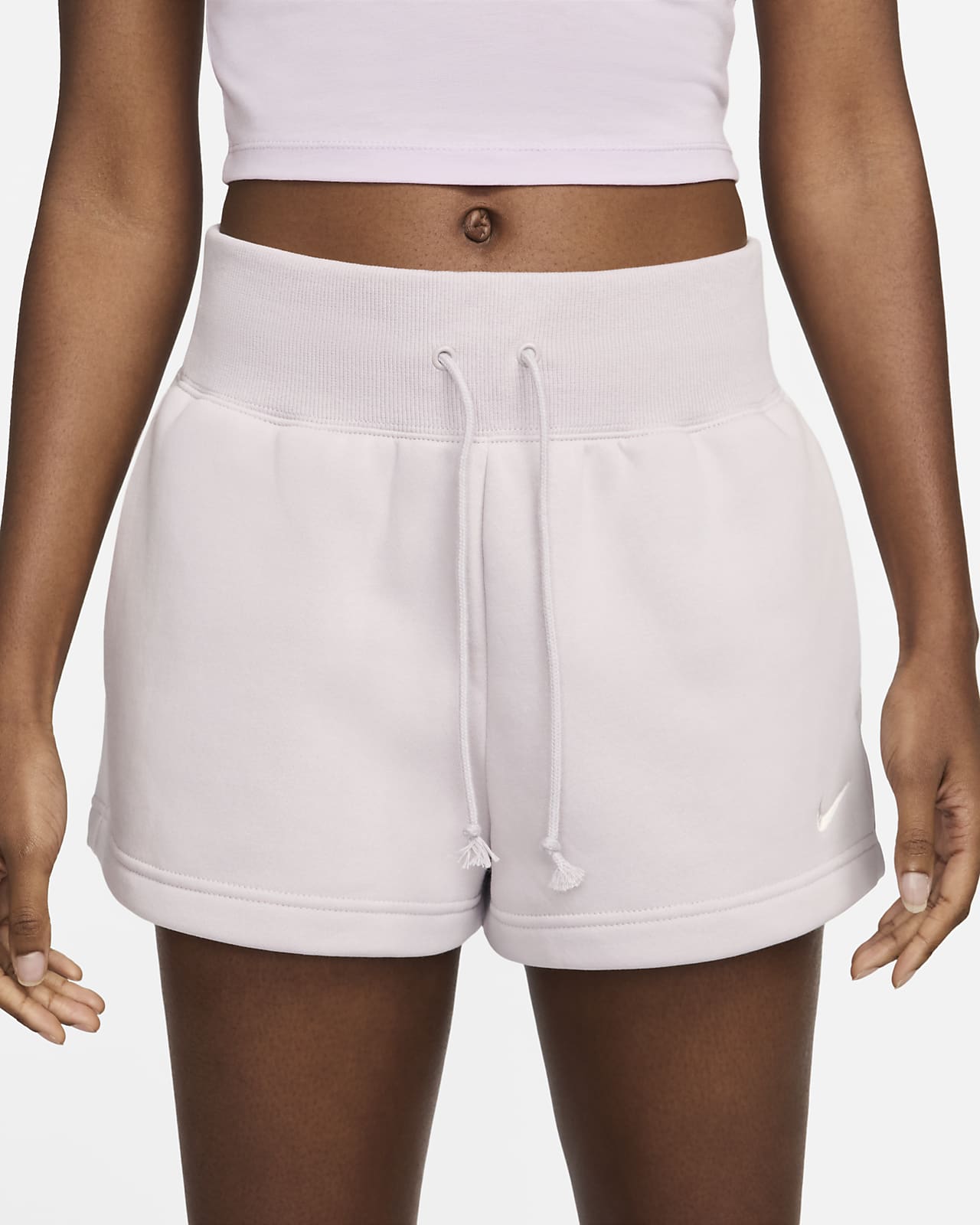 Nike Sportswear Phoenix Cozy Bouclé Women's High-Waisted Slim 4 Knit Shorts.