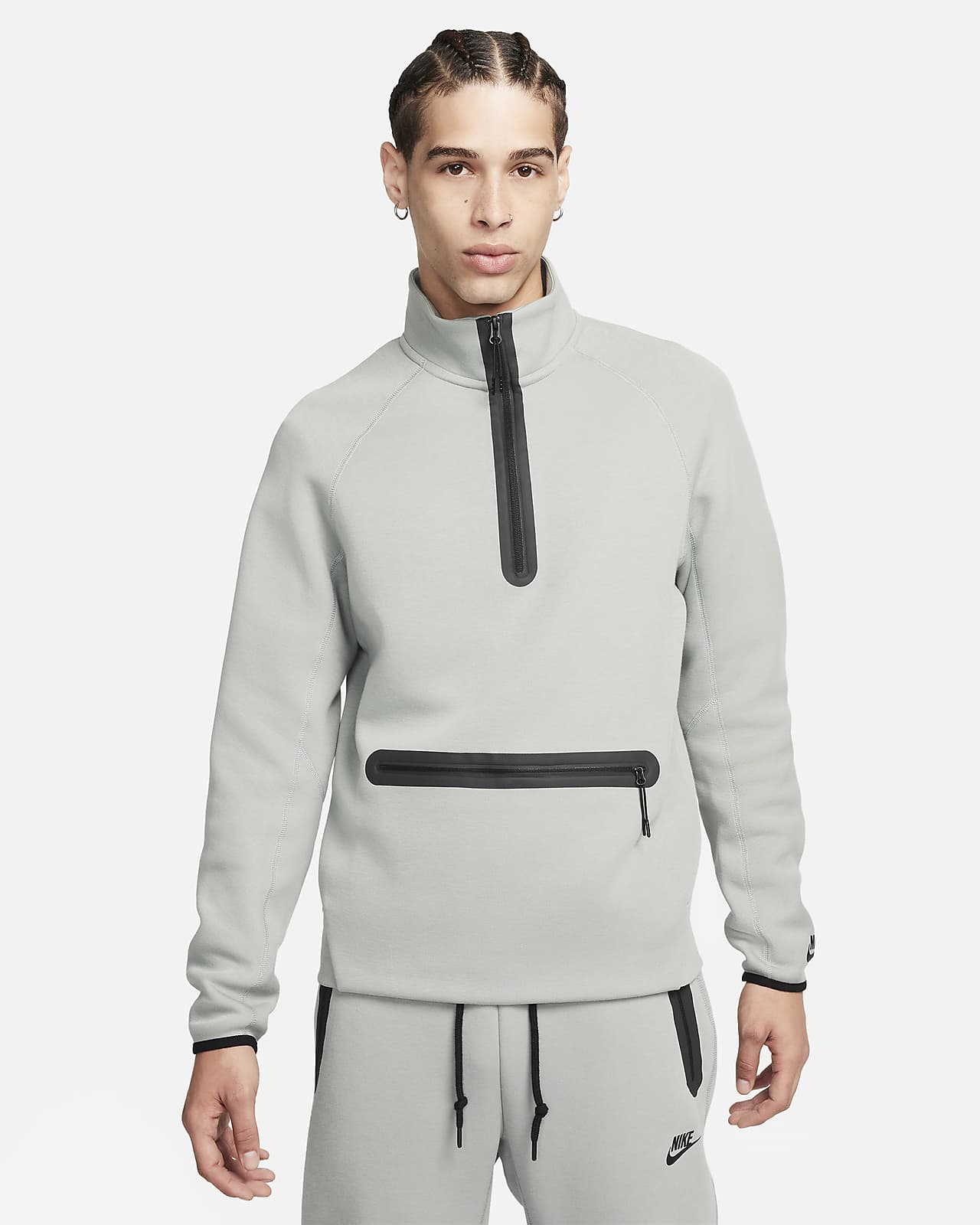 Felpa con zip a metà lunghezza Nike Sportswear Tech Fleece – Uomo