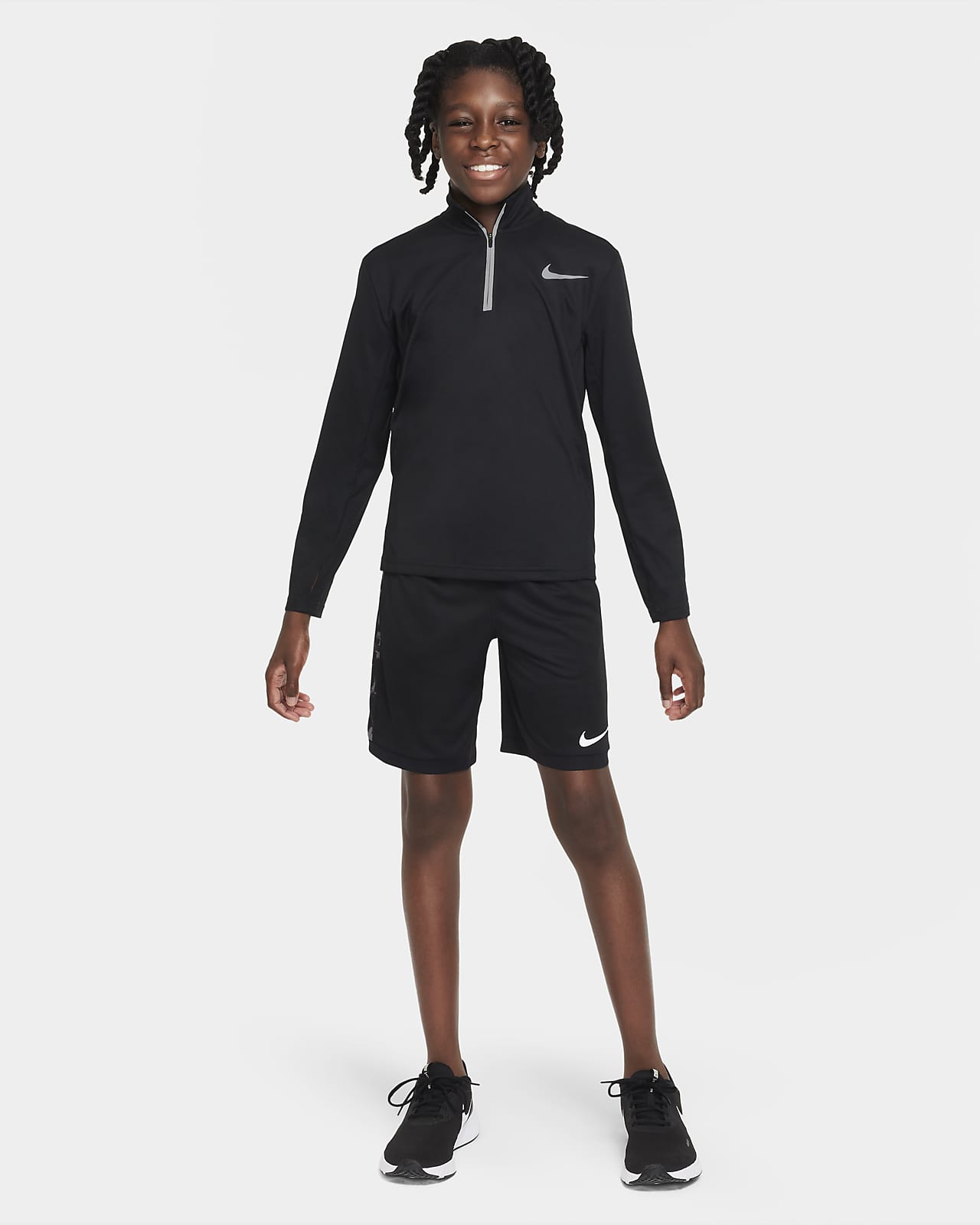 Nike Dri-FIT Poly+ Older Kids' (Boys') 1/4-Zip Training Top. Nike LU
