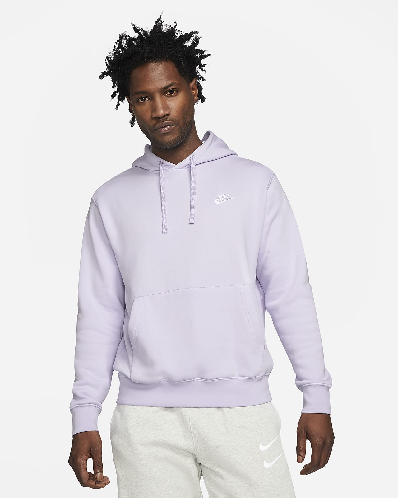nike sportswear club fleece men's pullover hoodie