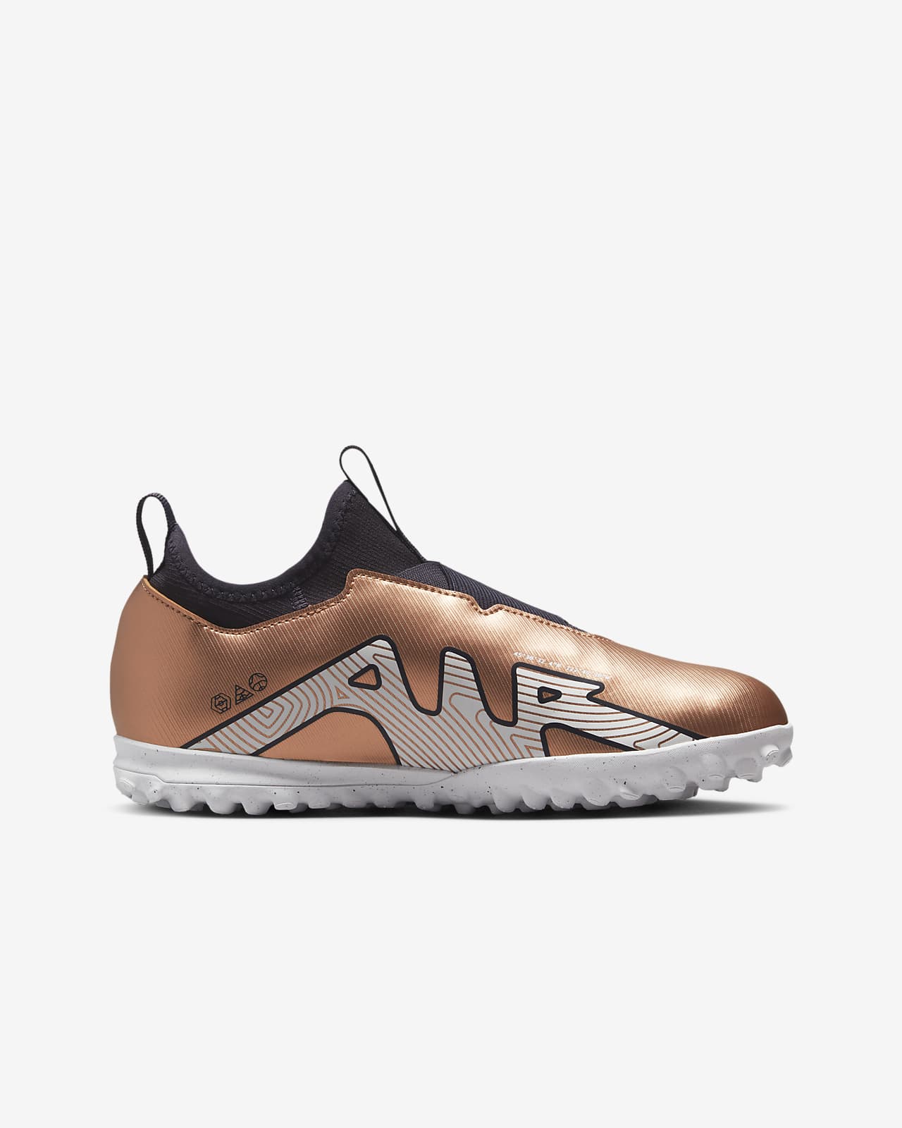 Calzado de fútbol para pasto sintético (turf) para niños de preescolar y  grandes Nike Jr. Zoom Mercurial Vapor 15 Academy TF. Nike MX