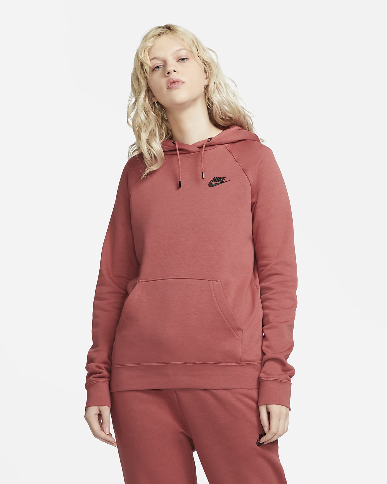 Nike Sportswear Essential Fleece Hoodie Für Damen Nike Be