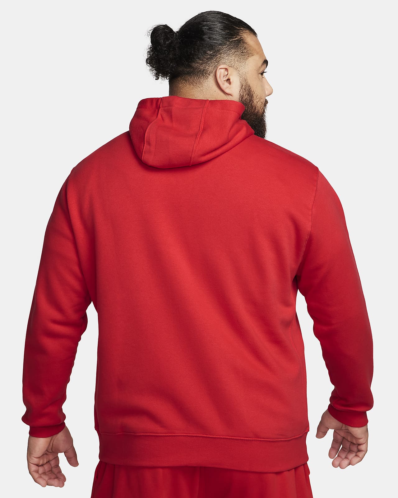 nike sportswear club fleece hoodie red