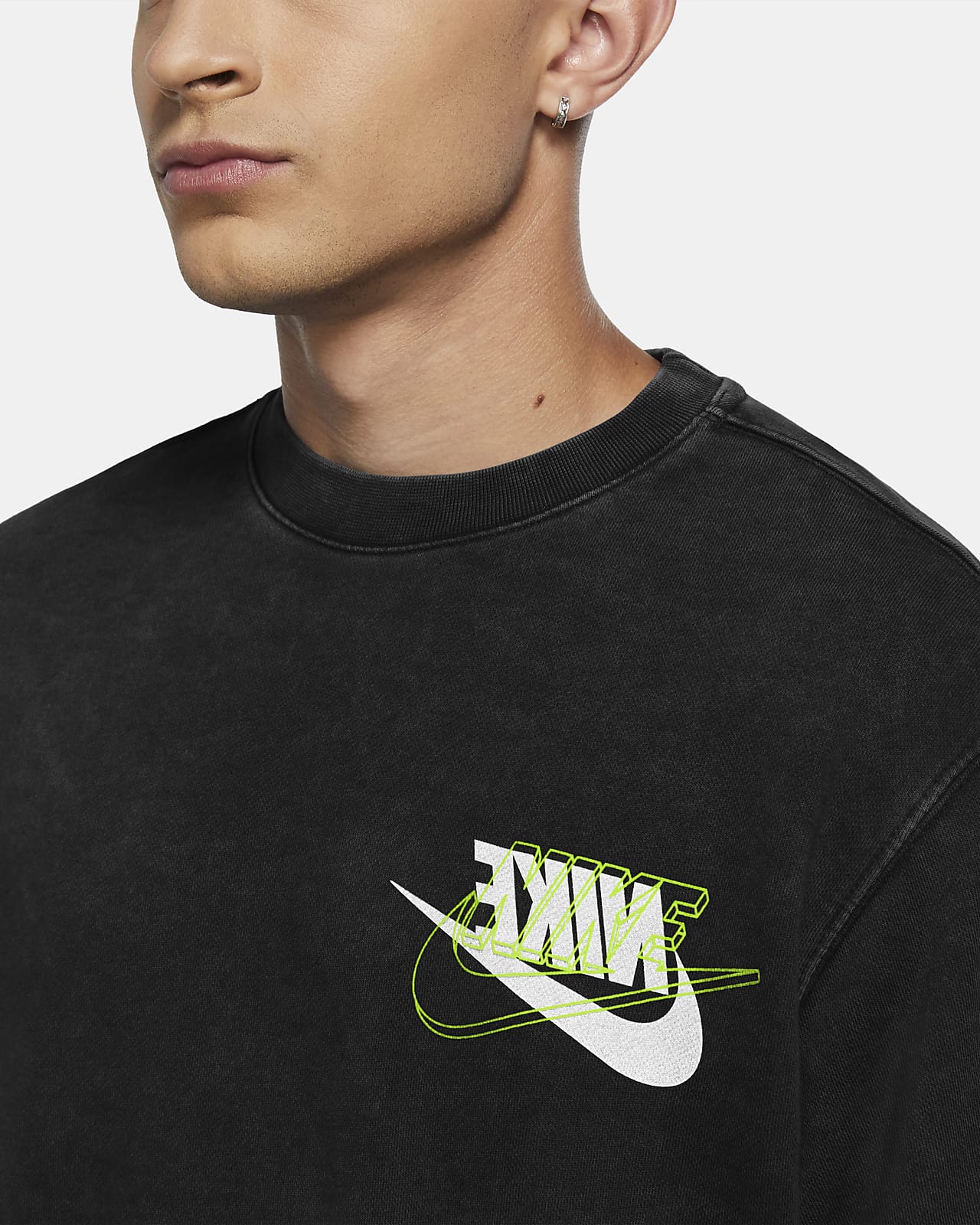 nike sportswear french terry crew