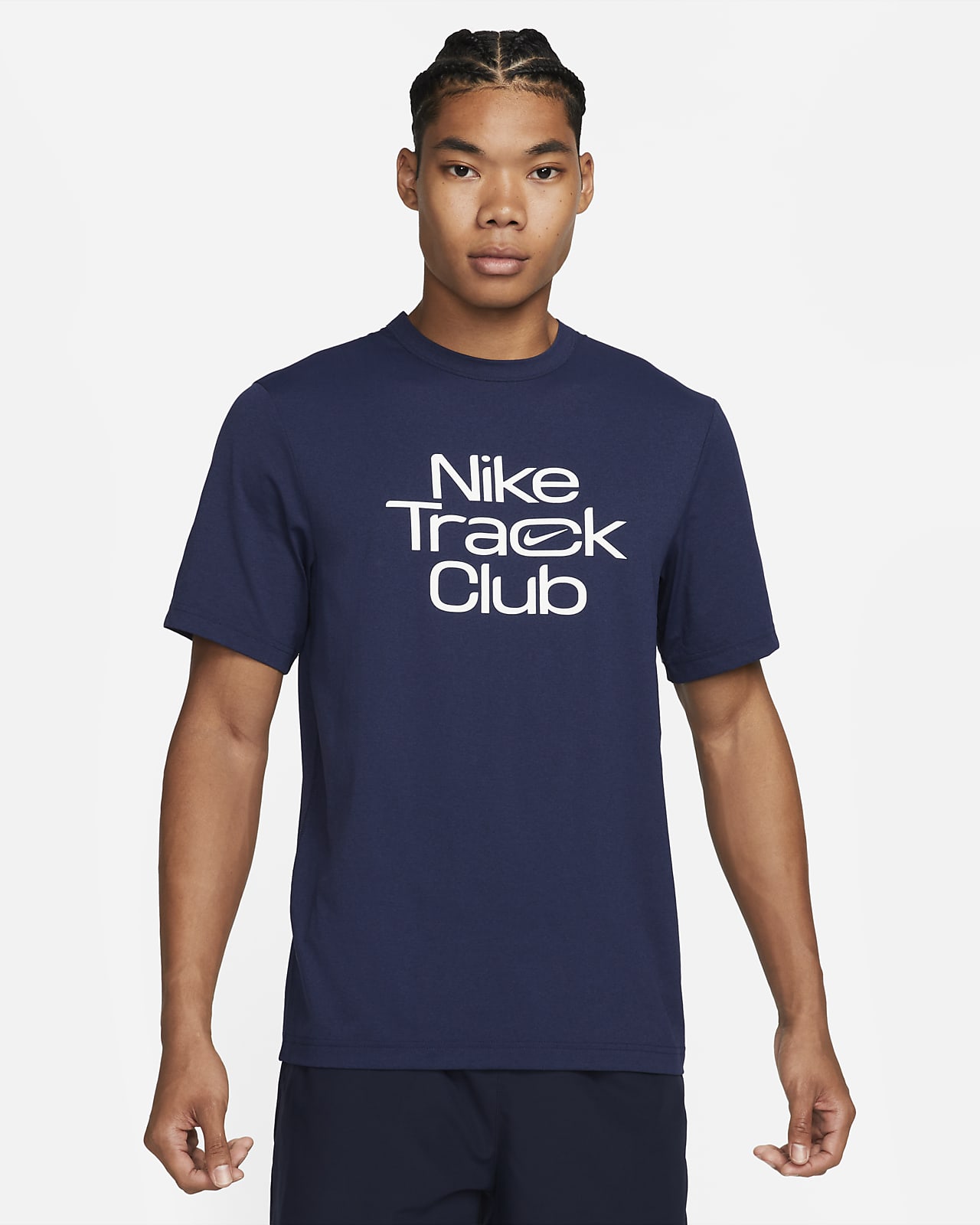 Nike Track Club Nike Dri-FIT Kurzarm-Laufoberteil für Herren
