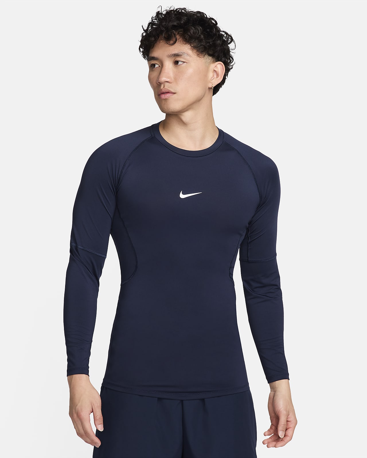 Nike Pro 男款 Dri-FIT 緊身長袖健身上衣