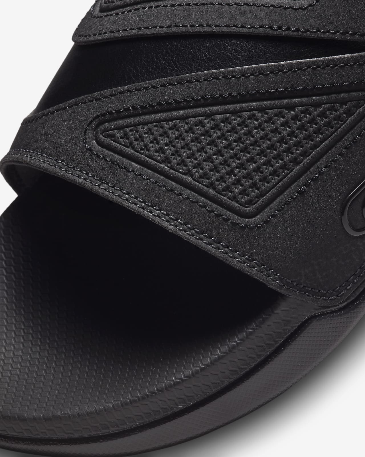 nike black air max pool slides