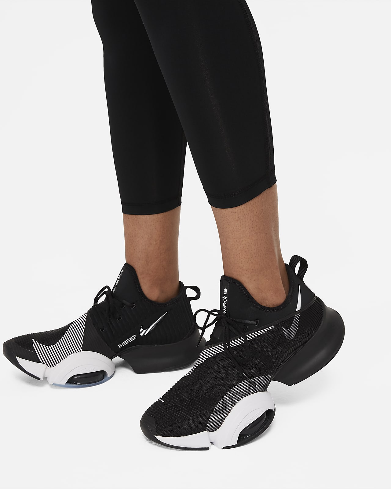 Nike Pro 365 Women's High-Waisted 7/8 Mesh Panel Leggings. Nike SK