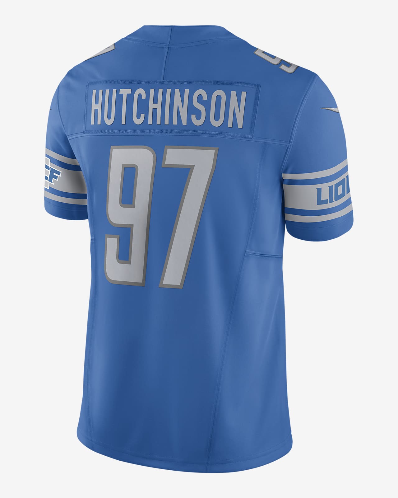 Men's Nike Aidan Hutchinson Blue Detroit Lions Player Game Jersey