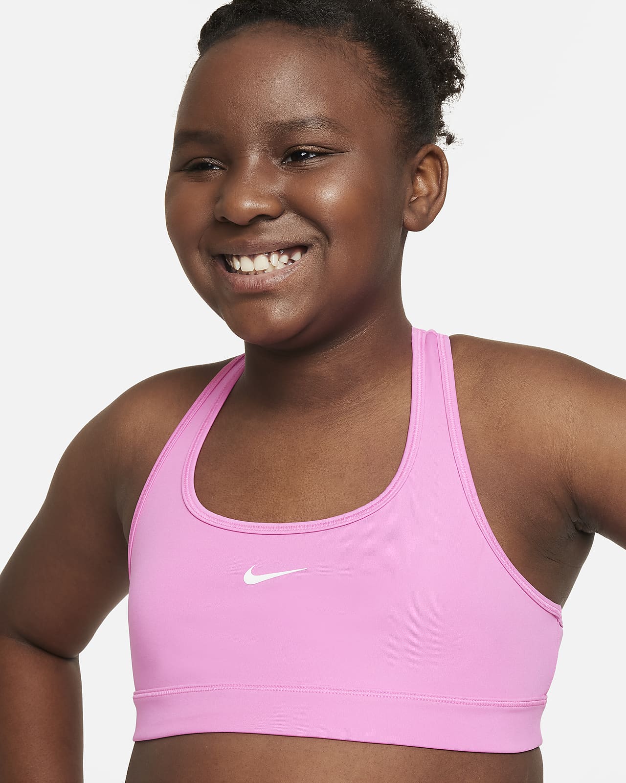 Nike Girls' Swoosh All Over Print Sports Bra • Price »