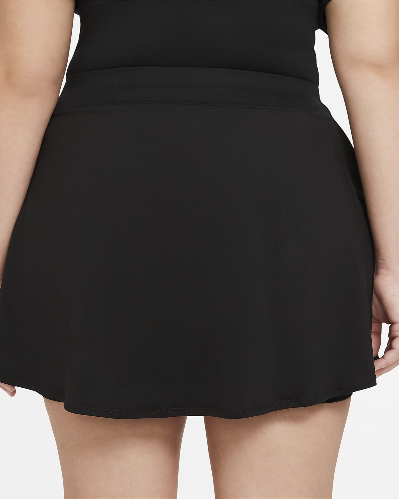 plus size black tennis skirt