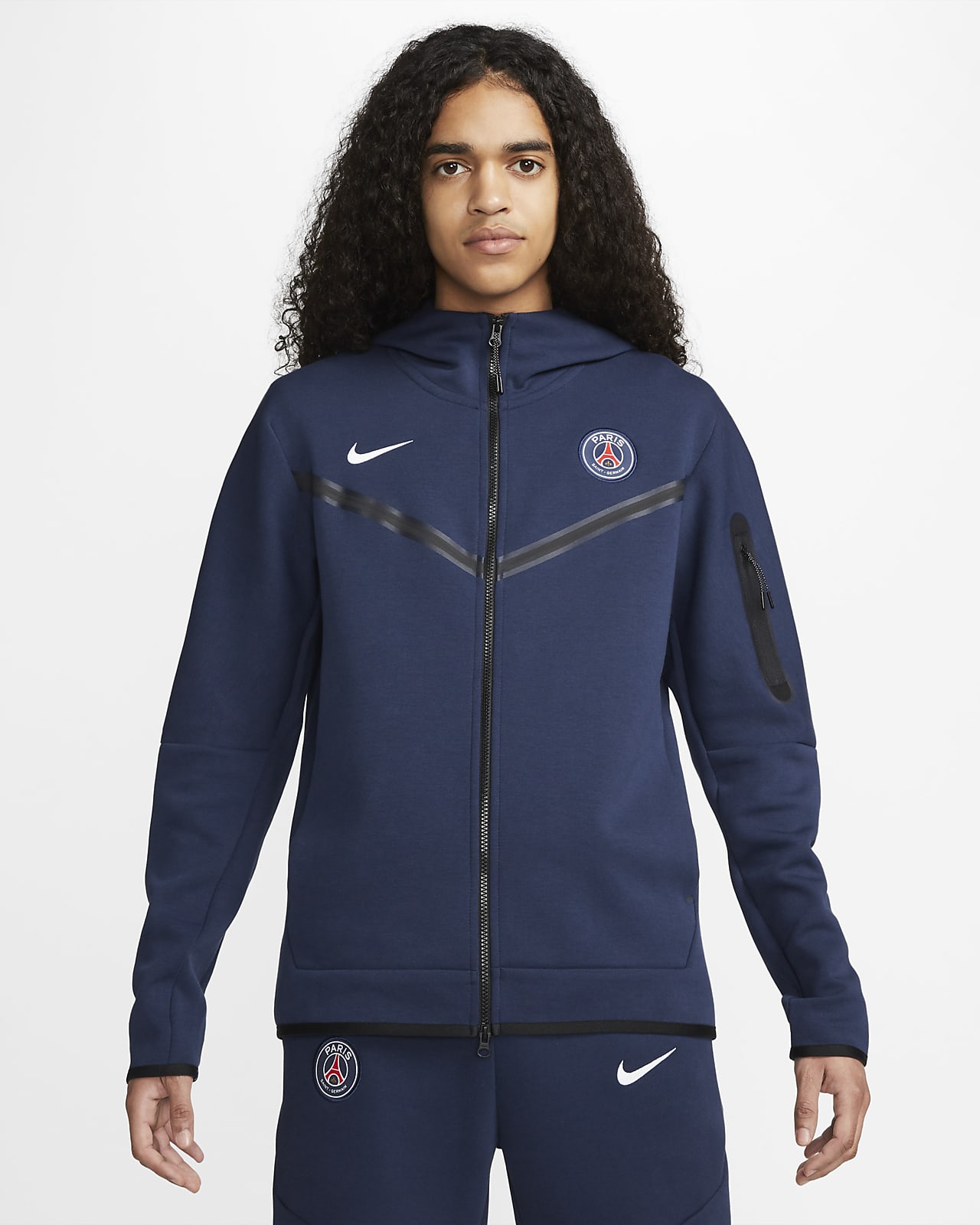 onenigheid Sneeuwstorm erger maken Paris Saint-Germain Tech Fleece Windrunner Men's Full-Zip Hoodie. Nike.com