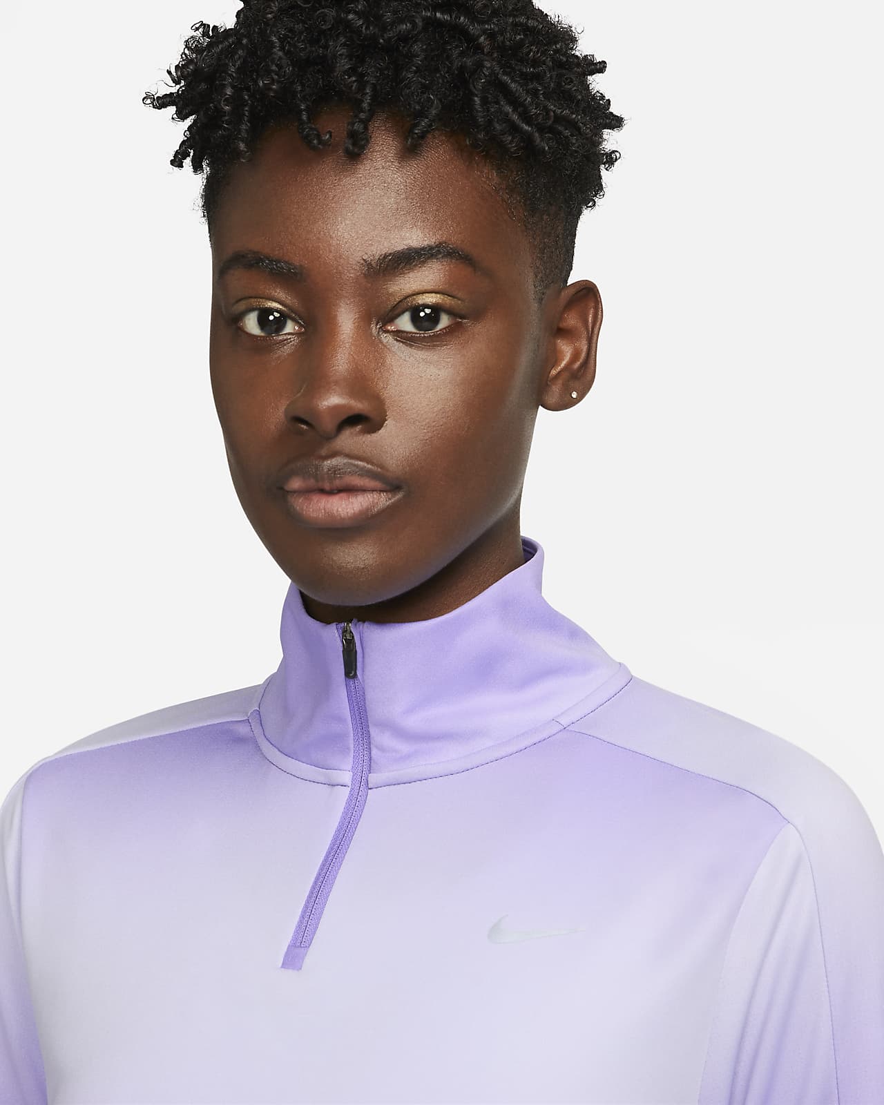 Nike Dri-FIT Swoosh Women's Printed 1/4-Zip Running Top. Nike AU