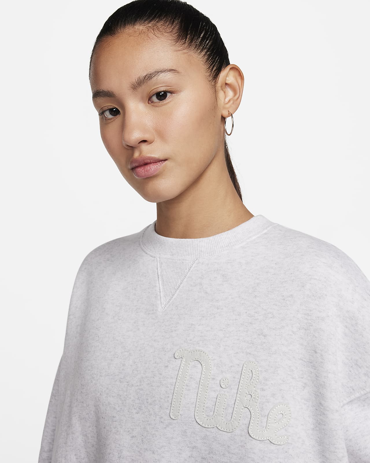 Nike Sportswear Women s Over Oversized Crew Neck Fleece Sweatshirt