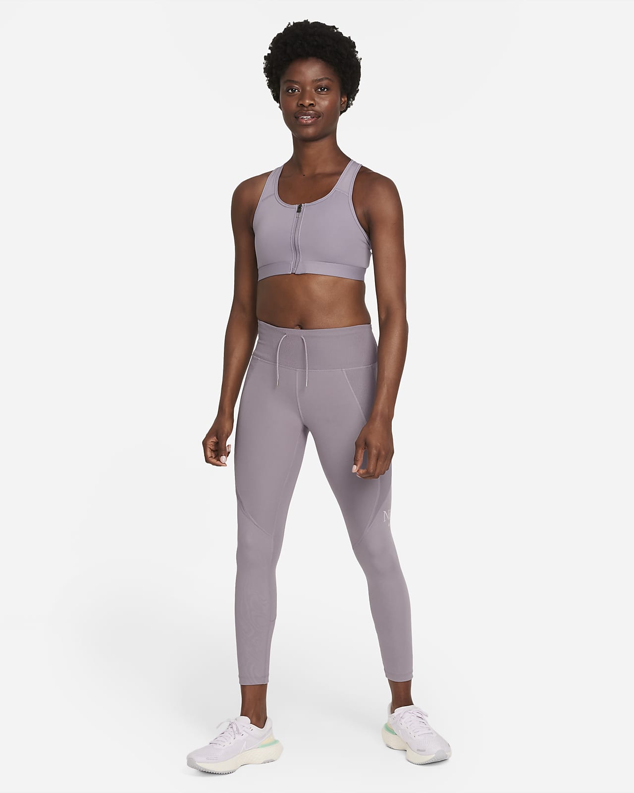 Nike Women's Dri-FIT Fold-Over Waist 7/8 Leggings DD4052-010 Black