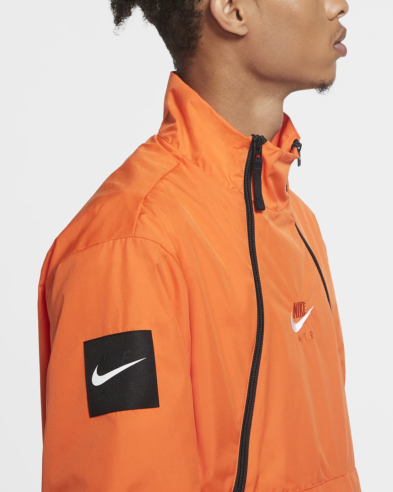 orange and grey nike jacket