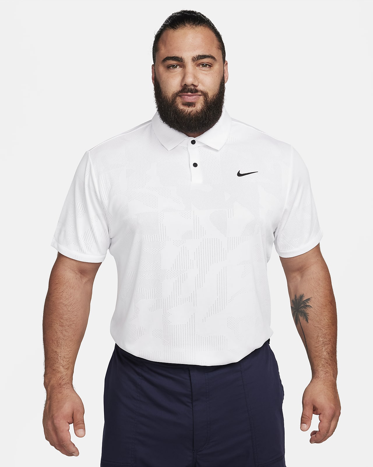 Polo best sale blanco nike