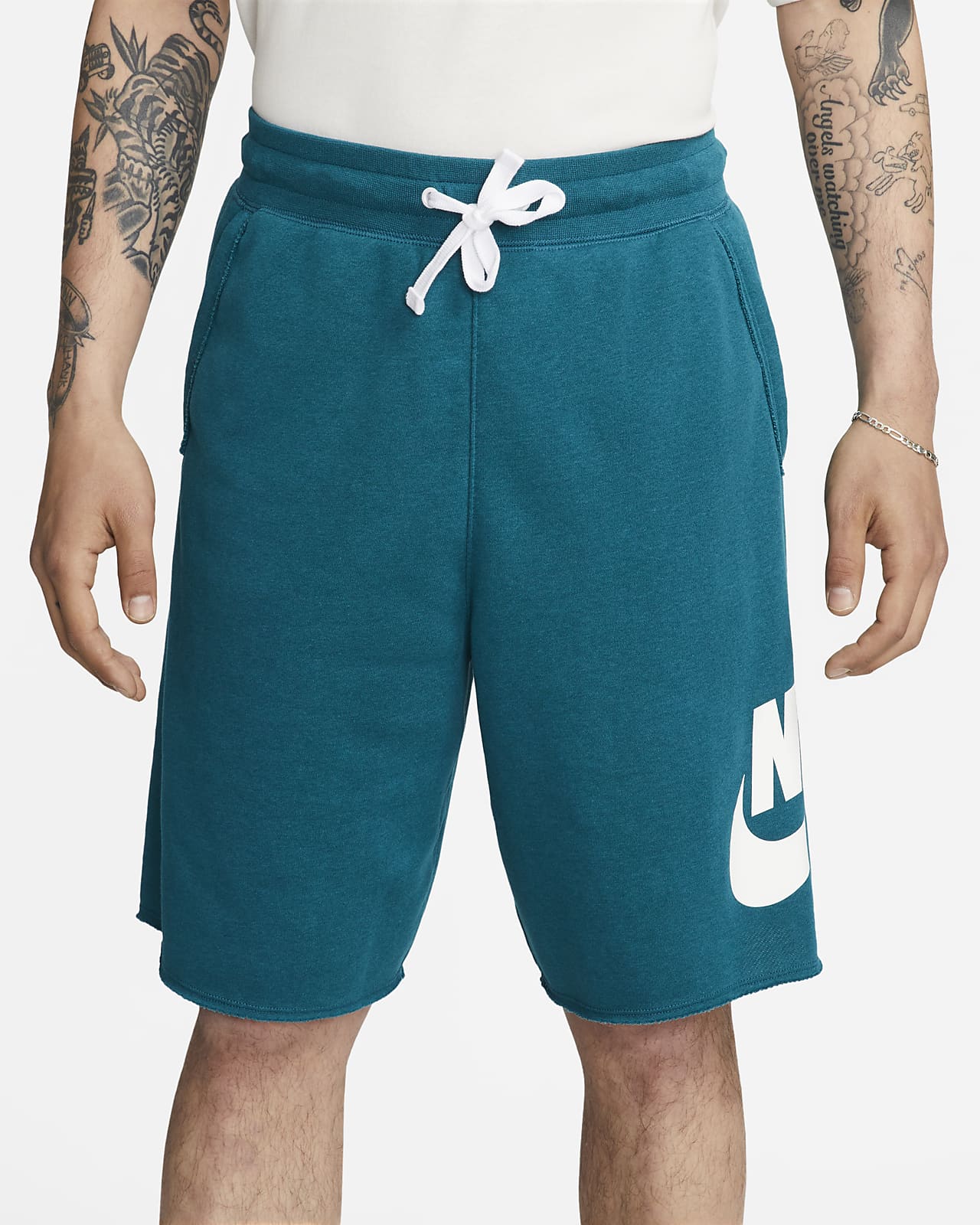 Nike Sportswear Alumni French Terry Shorts Purple AR2375-570 Men's Size  SMALL