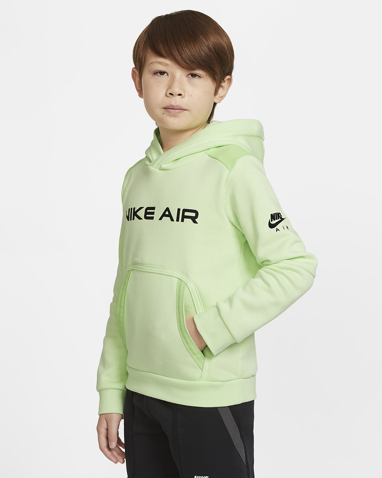 green nike air hoodie