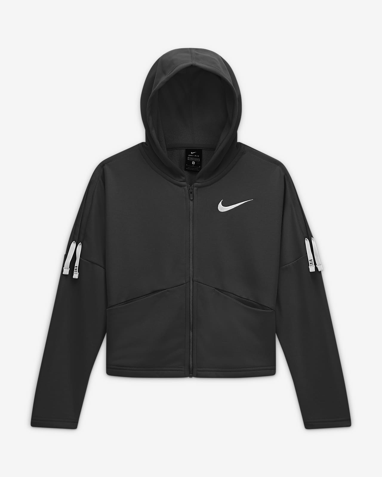 nike girls black hoodie