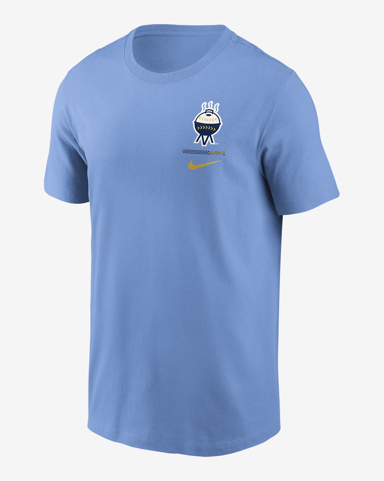 Atletisch deed het slogan Nike City Connect (MLB Milwaukee Brewers) Men's T-Shirt. Nike.com