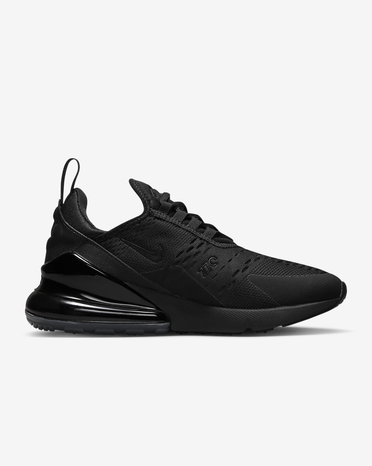 nike black and white air max 270 trainers