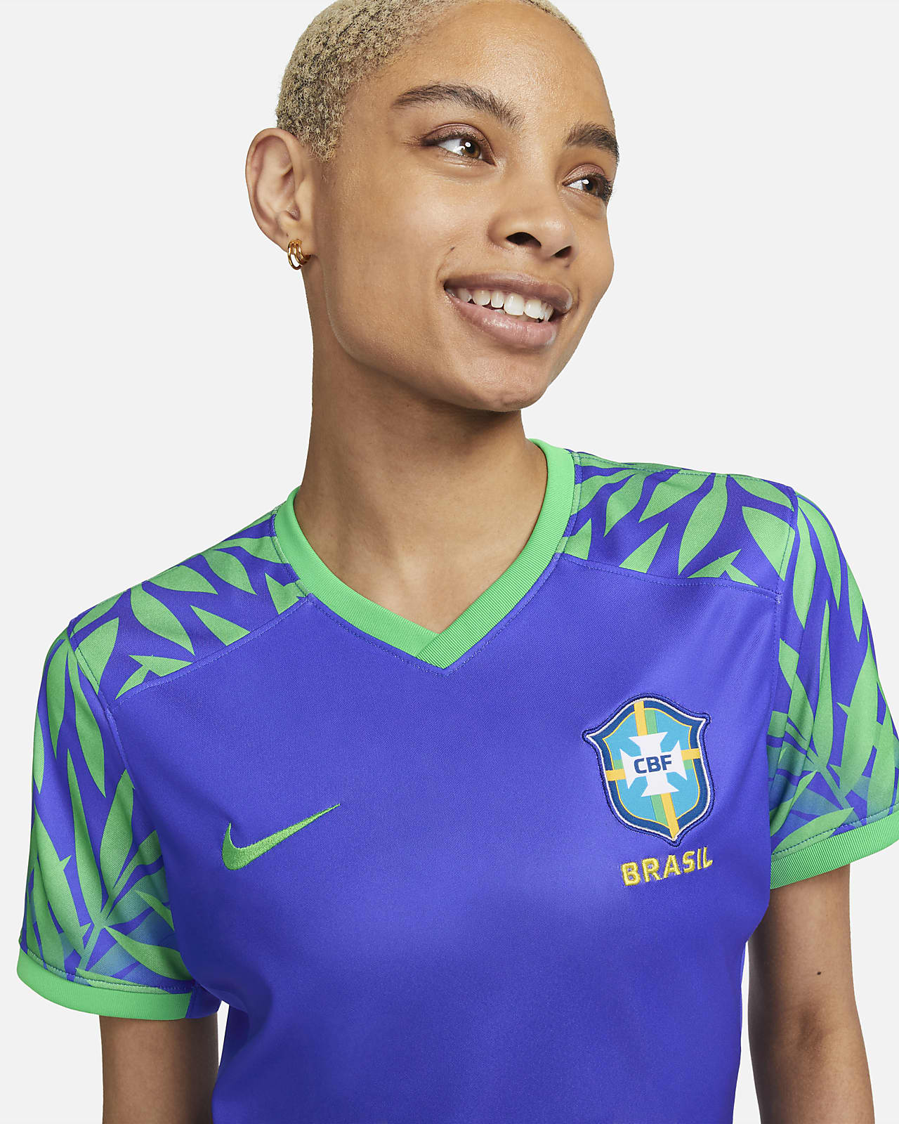 Fotbollströja Brasilien 2023 Stadium (bortaställ) Nike Dri-FIT för kvinnor