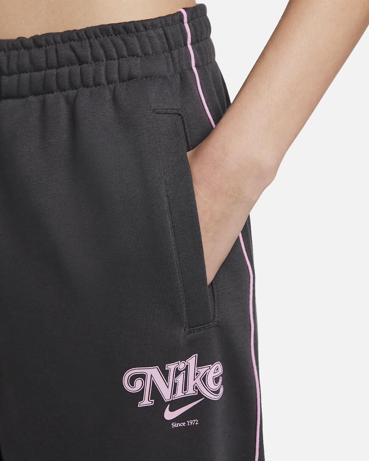 French Terry Straight Sweatpant - Black