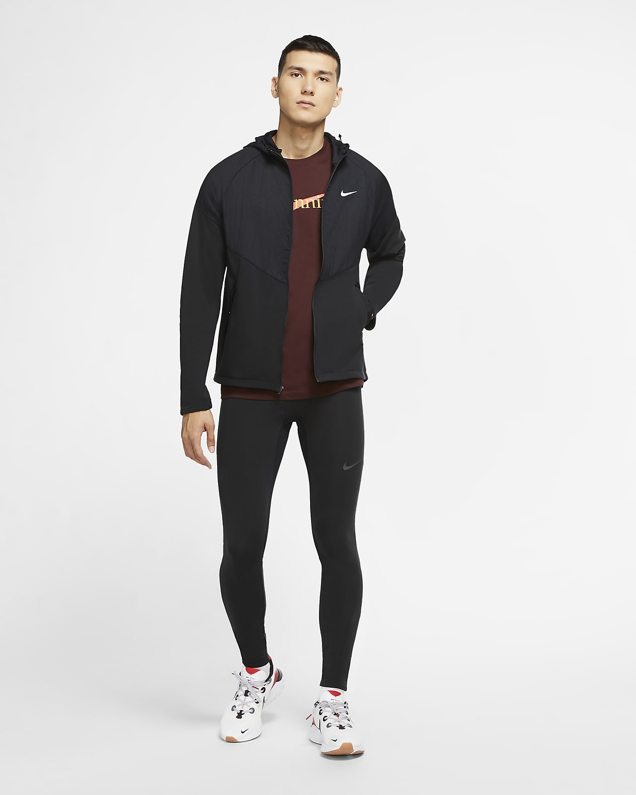 nike therma running jacket