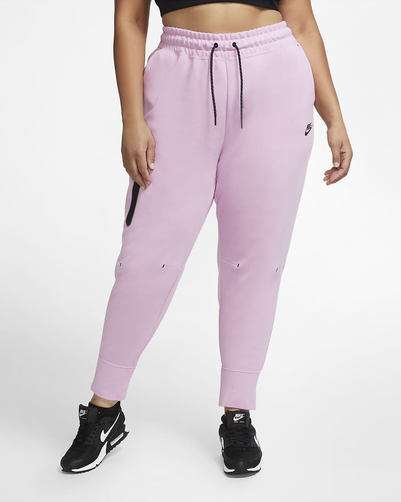 pink plus size pants