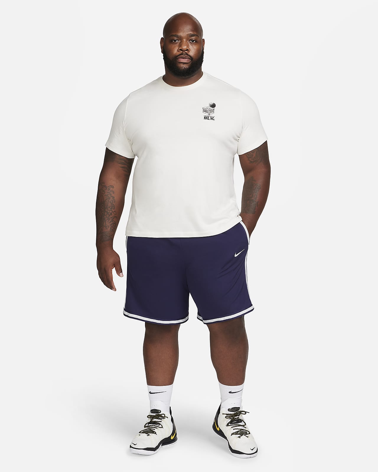 Nike Men's Dri-FIT DNA+ 8 Basketball Shorts in Purple, Size: 2XL | CV1897-555