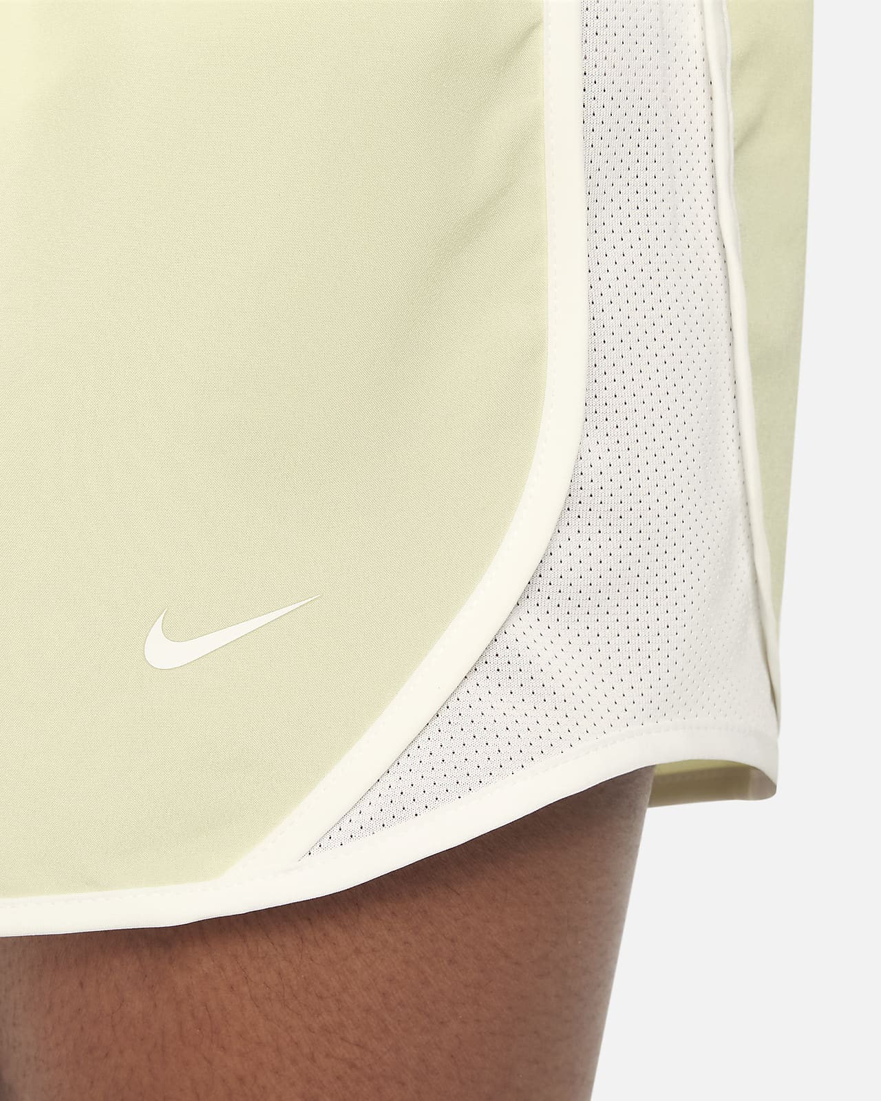 Nike Dri-Fit Kids Girls Medium 5-6 Yrs Lined Athletic Shorts Green/Pink TS1