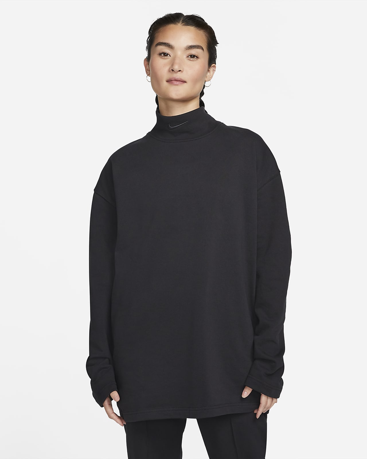 Nike Sportswear-sweatshirt i fleece med tragthals