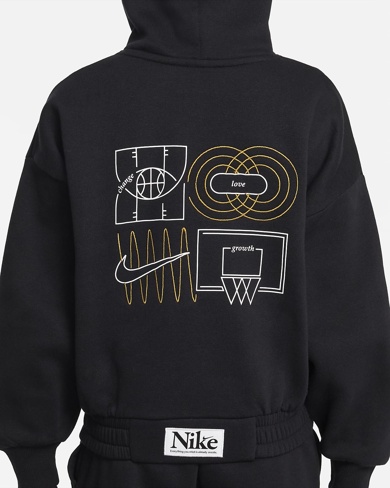 Møntvask Ooze Fighter Nike Culture of Basketball Older Kids' Oversized Pullover Basketball Hoodie.  Nike LU