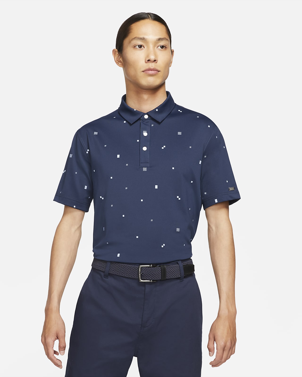 printed golf polo