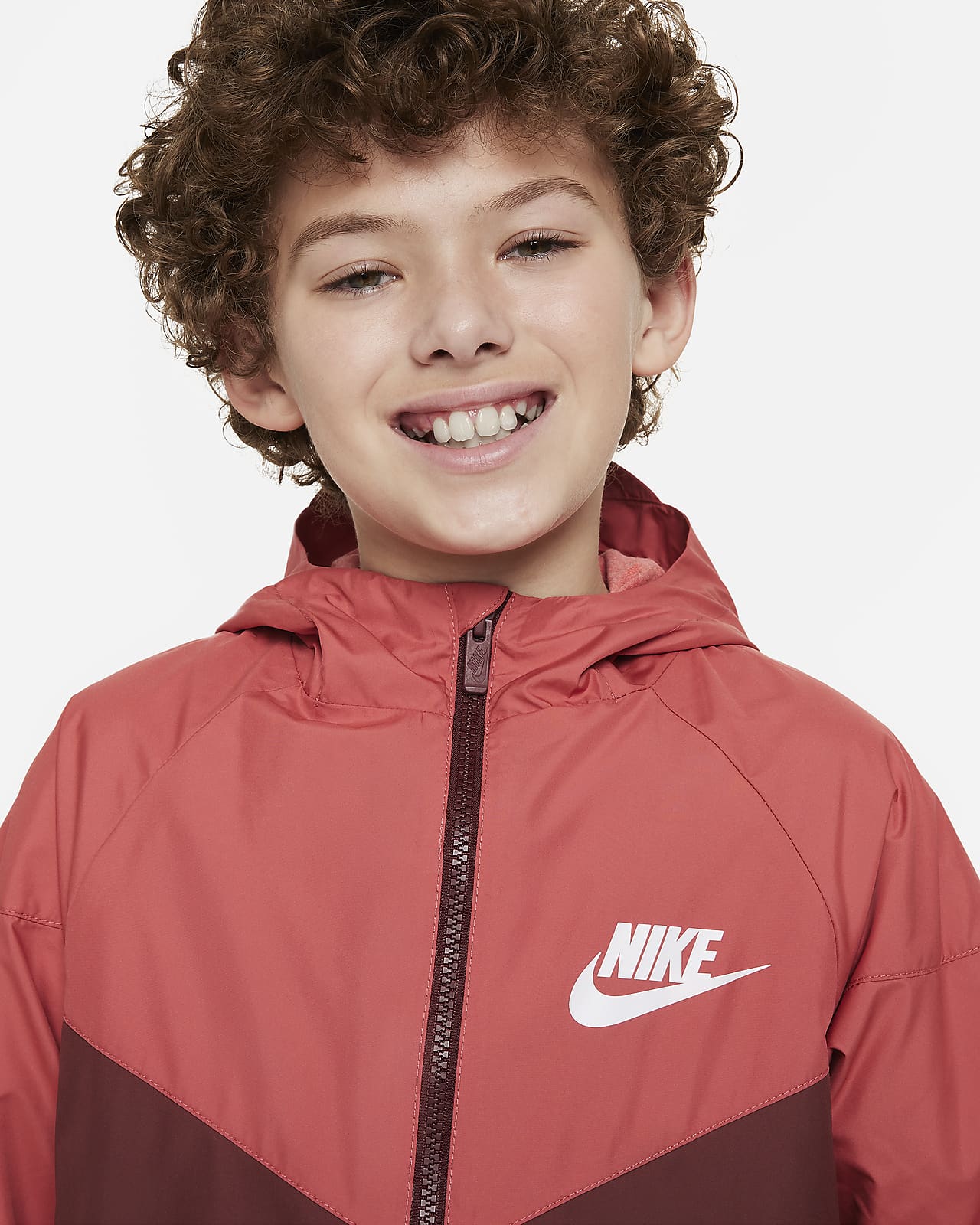 Nike Sportswear Windrunner Big Kids' Hooded Jacket.
