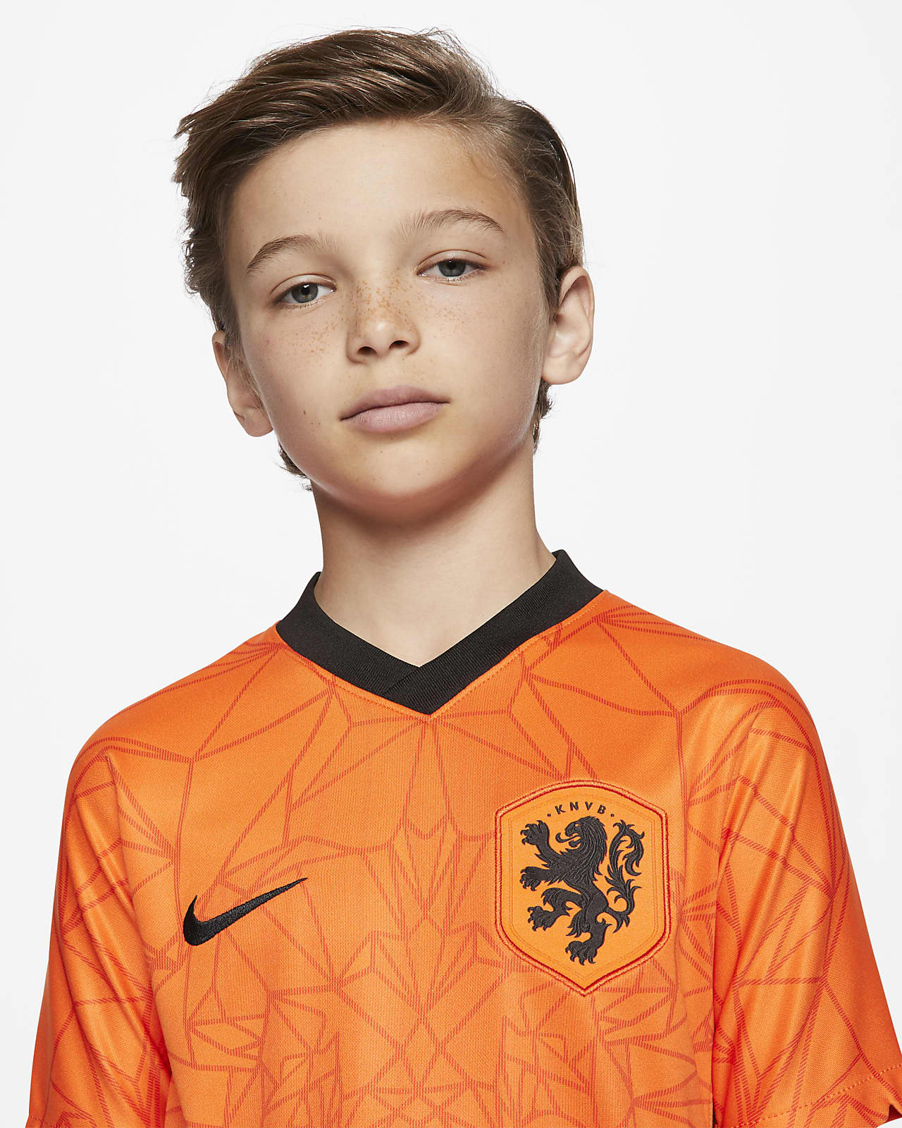 Netherlands 2020 Stadium Home Older Kids' Football Shirt. Nike SA