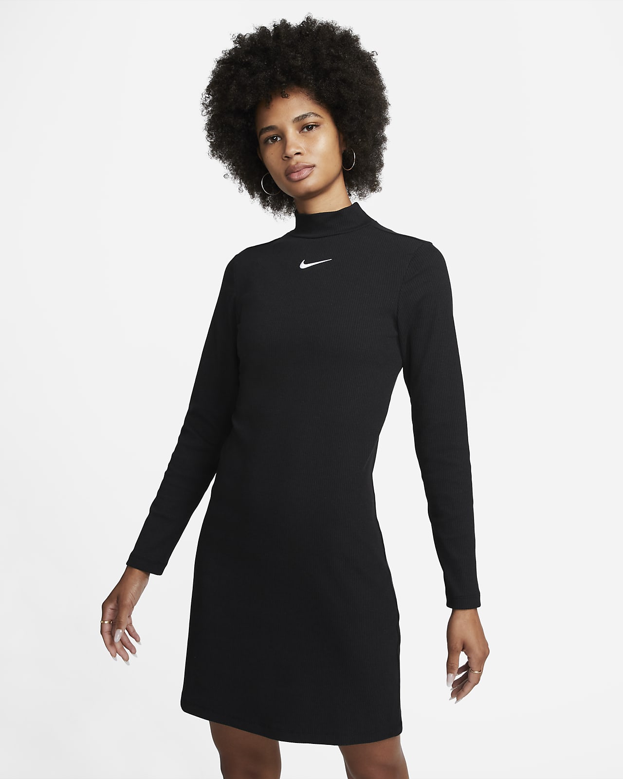 formación Hecho de parrilla Vestido de cuello alto y manga larga para mujer Nike Sportswear Swoosh. Nike .com