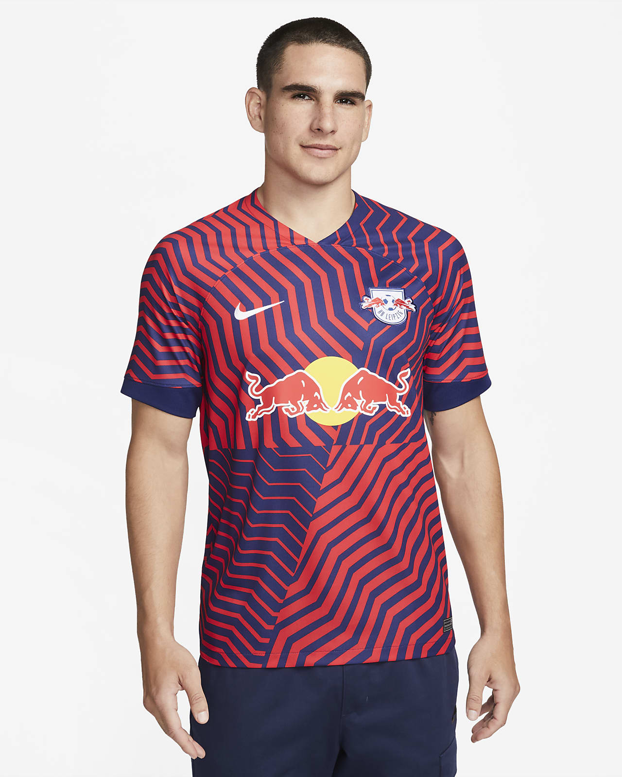 Camisola de futebol Nike Dri-FIT do equipamento alternativo Stadium RB Leipzig 2023/24 para homem