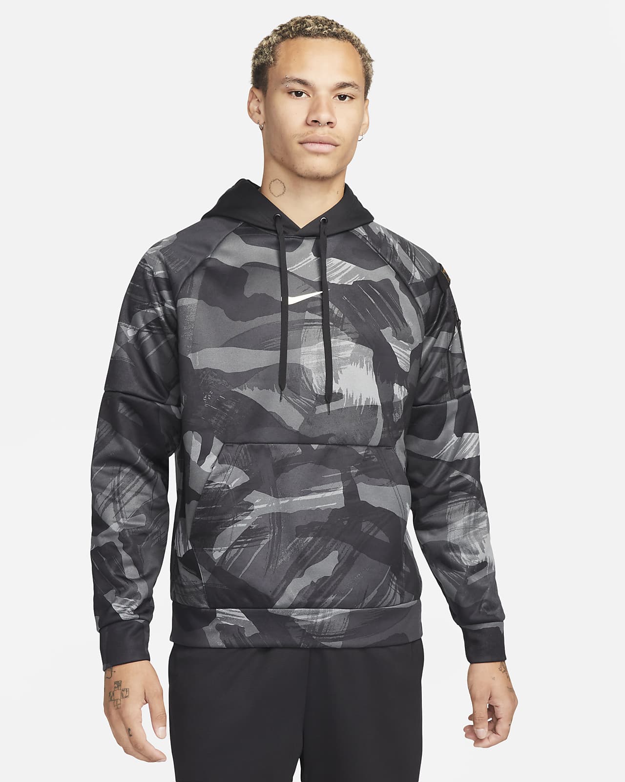 Nike Therma-FIT Men's Allover Camo Fitness Hoodie