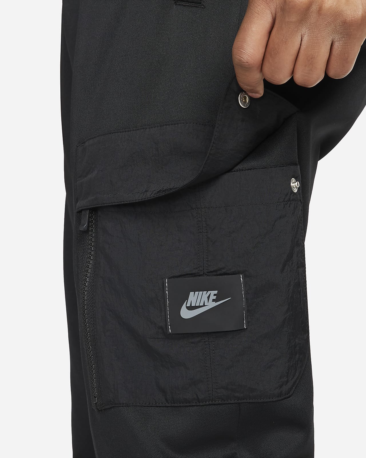 nike button joggers