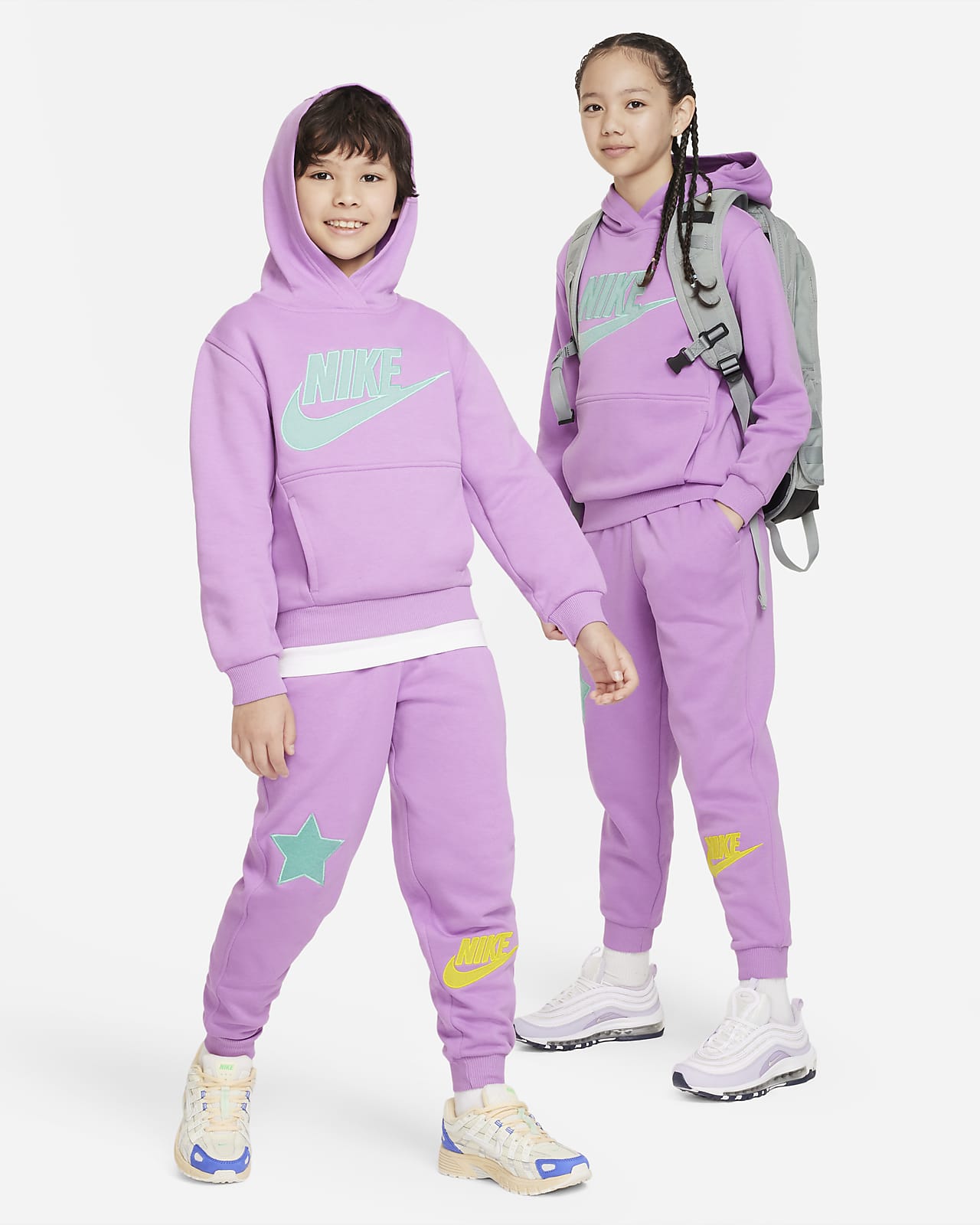Nike: Purple Sportswear Club Sweatpants