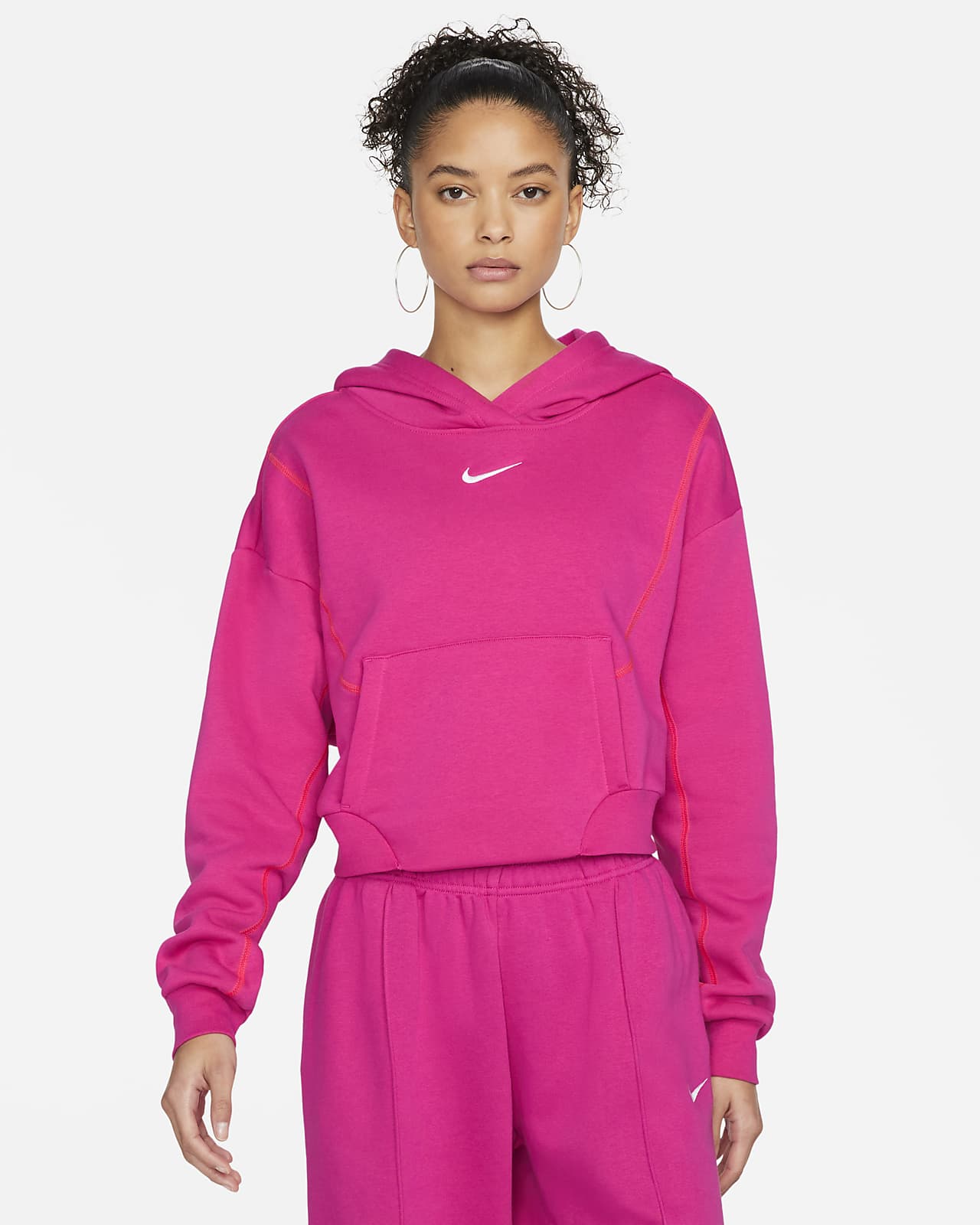 Sudadera con gorro de tejido Fleece oversized para mujer Nike Sportswear.  Nike.com