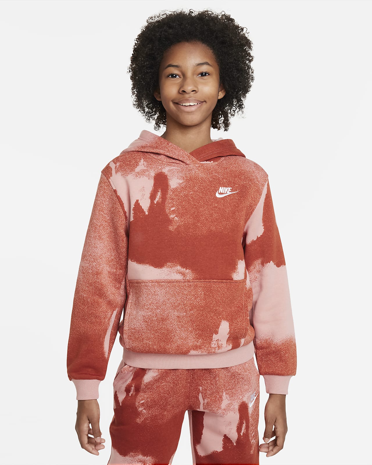 Nike Sportswear Club fleece-hettegenser til store barn. Nike NO