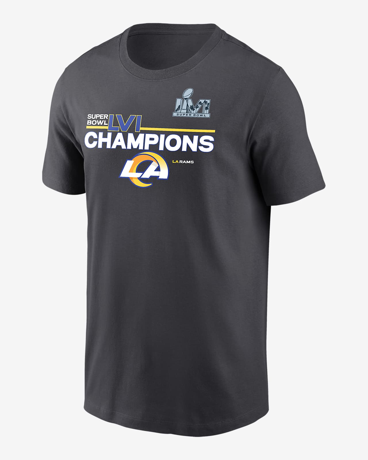 Nike Super Bowl LVI Champions Roster (NFL Los Angeles Rams) Men's T-Shirt.